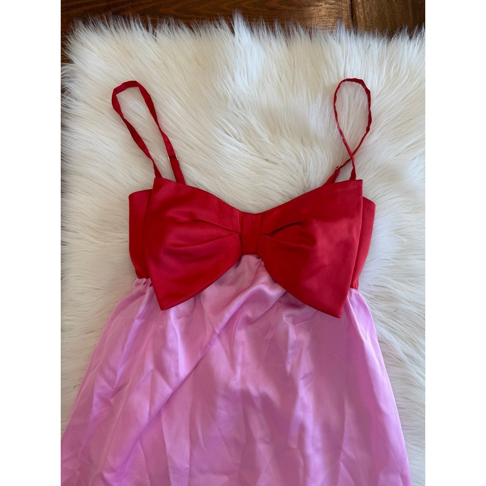 Show me your mumu pink red dress size small EUC - Picture 3 of 9